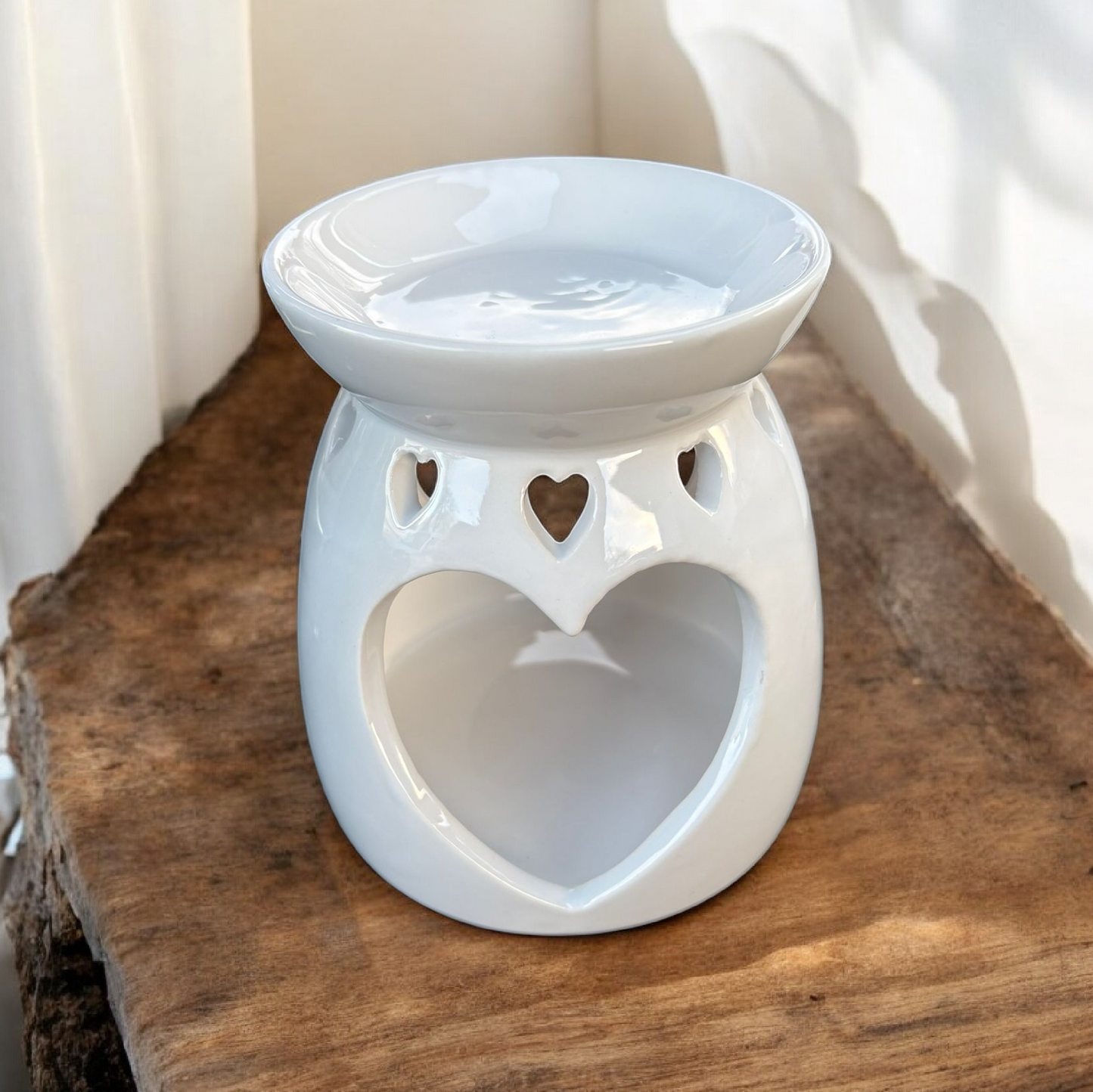 White Heart Wax Burner