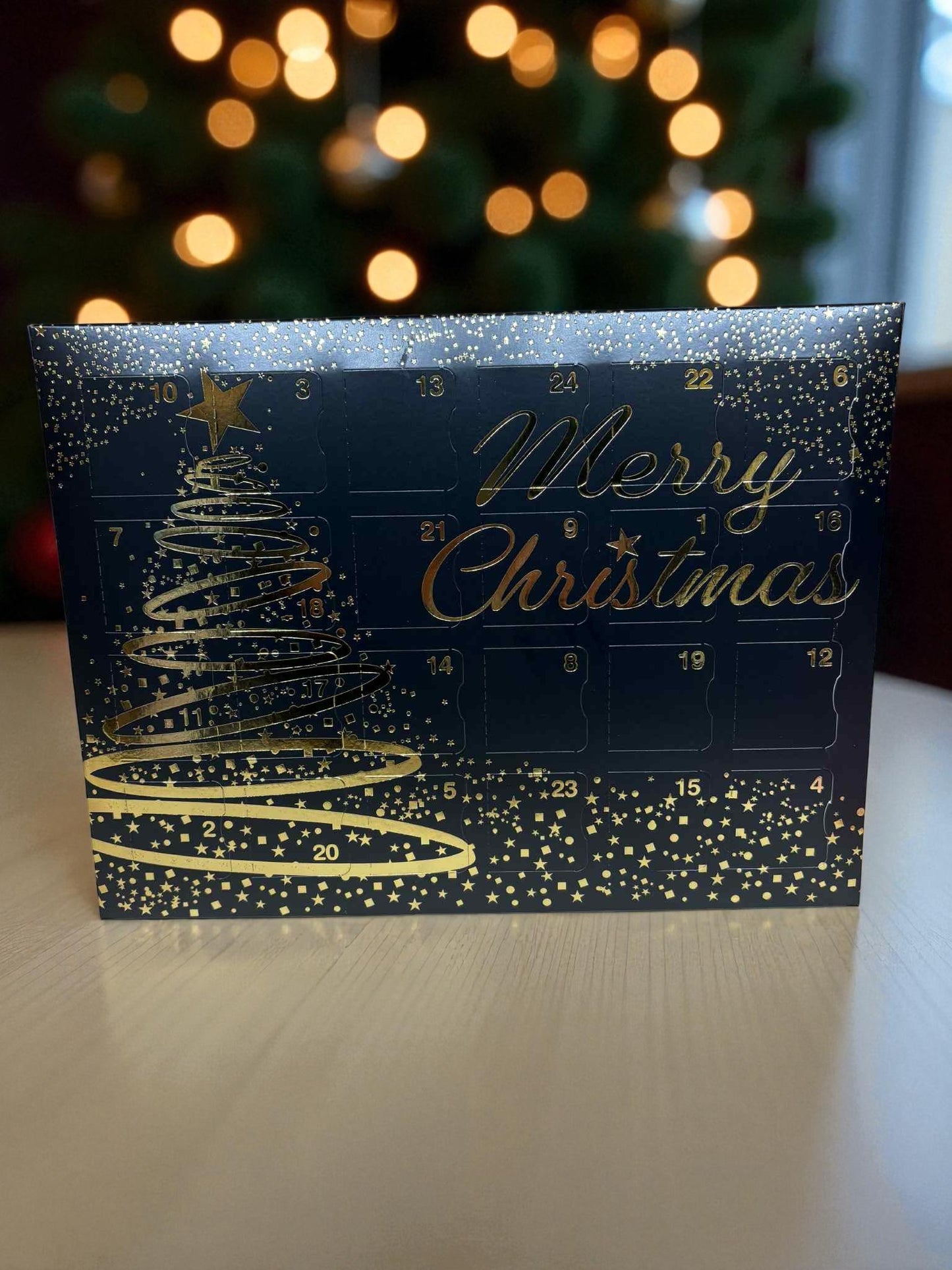 Black & Gold Christmas Tree 24 Day Wax Melt Christmas Advent Calendar