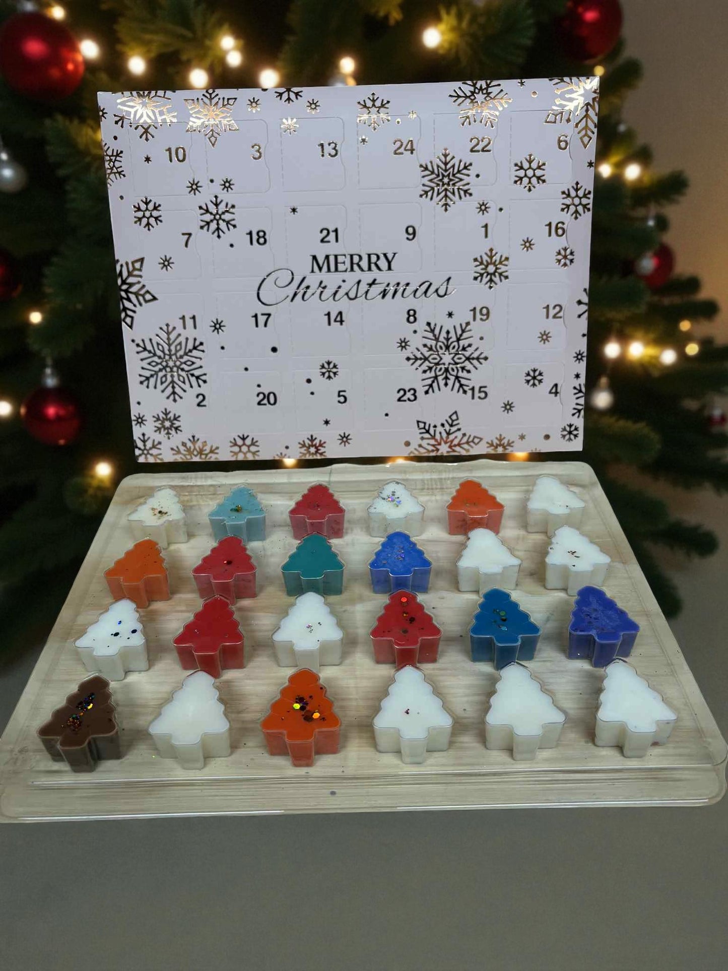 Pink Snowflake 24 Day Wax Melt Christmas Advent Calendar