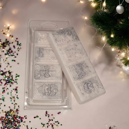 Sugar Dusted Snowflakes Clam Snap Bar